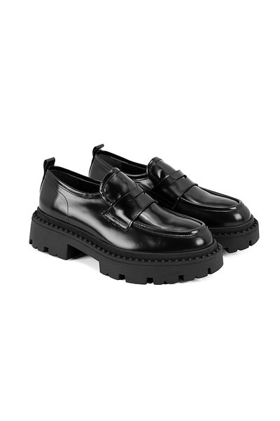 Desa Loafer de damă din piele neagră