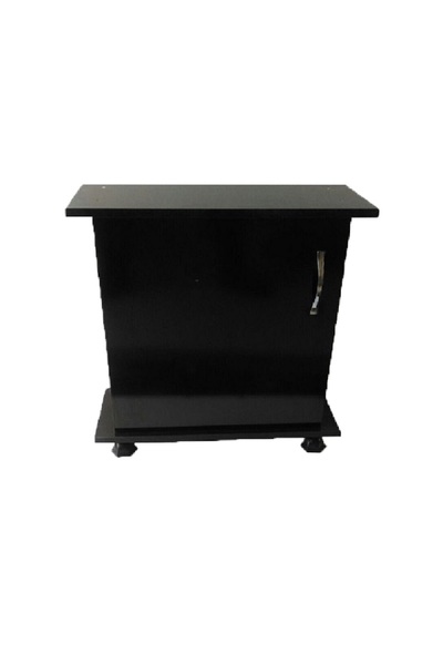 Kanki Pet Akvaryum Sehpası 65 Cm MDF Düz Siyah 65x26x67 cm