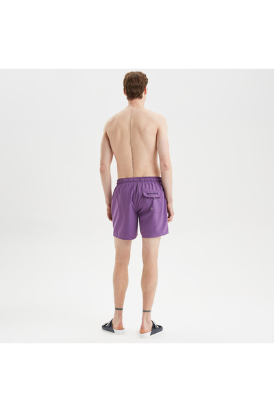 Nautica Erkek Mor Regular Fit Deniz Şortu