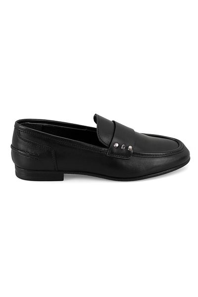 Desa Loafer de damă din piele neagră