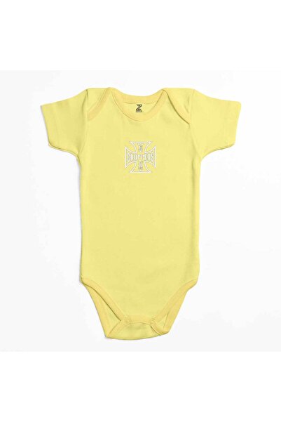 CrowsGate بدلة أطفال بشعار West Coast Choppers باللون الأصفر