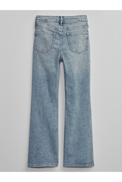 GAP Kız Çocuk Açık Mavi High Rise '70s Flare Jean Pantolon