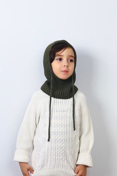 Ritnice Șnur pentru copii Kaki Balaclava Tricoturi Beretă/Șapcă