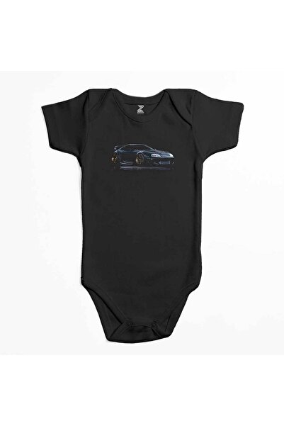 CrowsGate Toyota Supra Mk4 Black Color Baby Bodysuit