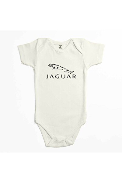 CrowsGate بدلة أطفال بلون إكرو بشعار جاكوار