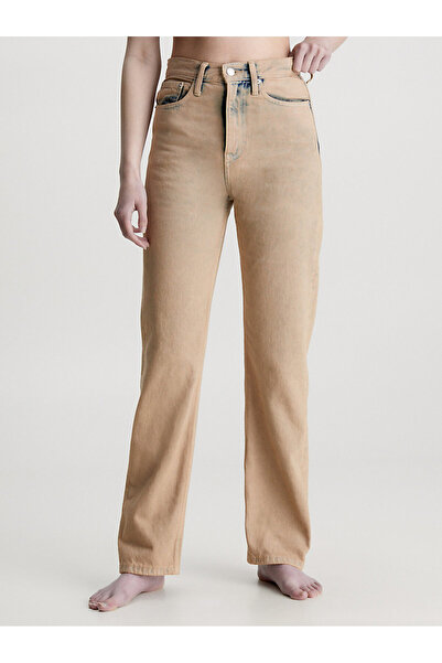 Calvin Klein Kadın High Rise Straight Jean Pantolon