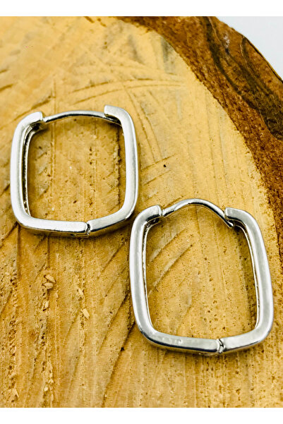 Monalisa Home Silver Color Figured Steel Earrings