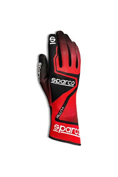 Sparco Rush Karting Eldiveni Kırmızı Siyah 12 Numara