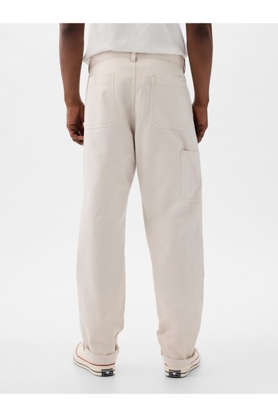 GAP Erkek Açık Bej Carpenter Pantolon