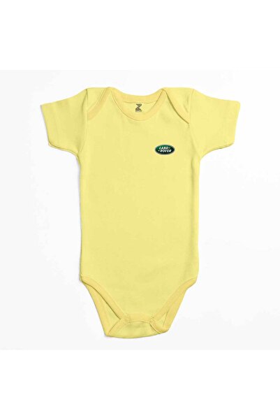 CrowsGate بدلة أطفال باللون الأصفر تحمل شعار لاند آر