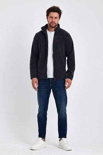 monox Ανδρικό μπουφάν Fleece Outdoor - Με φερμουάρ