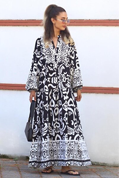 Ritnice Prive Γυναικείο Μαύρο Μακρύ Φόρεμα Lias