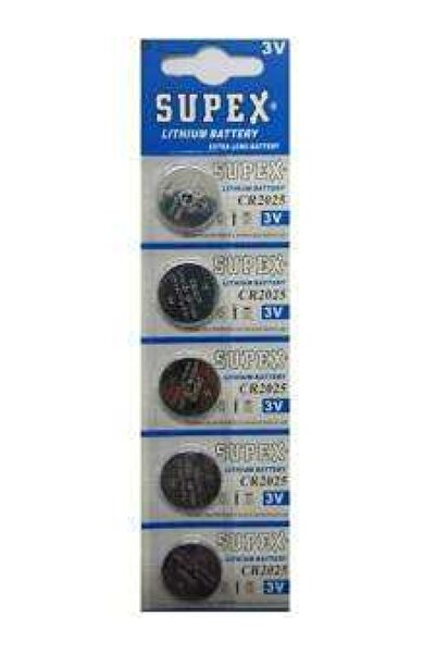 Supex Cr2025 3v Lityum 5li Blister Pil