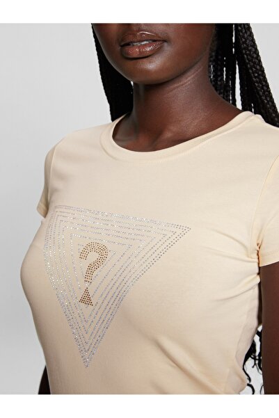 Guess Triangle Maze Kadın Regular Fit T-shirt