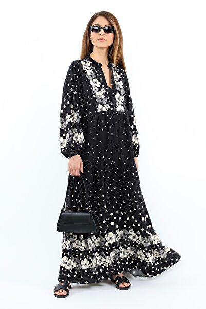 Ritnice Γυναικείο Prive Dreamy 100% Viscose Maxi Μακρύ καλοκαιρινό φόρεμα