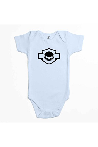 CrowsGate بدلة أطفال من هارلي تشوبر موتورسايكل سكول باللون الأزرق