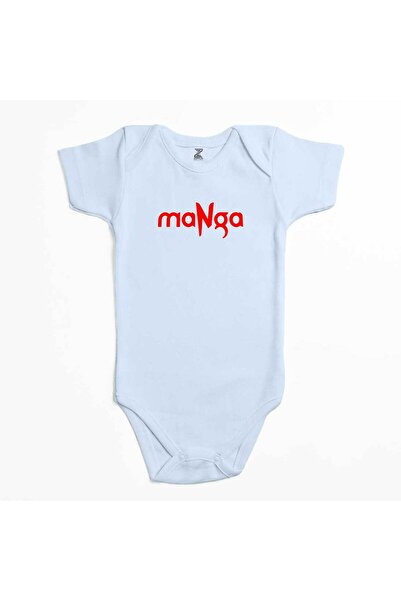 CrowsGate Manga Red Text Blue Color Baby Bodysuit