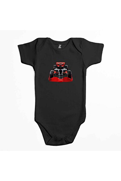 CrowsGate F1 Audi Formula Black Color Baby Bodysuit