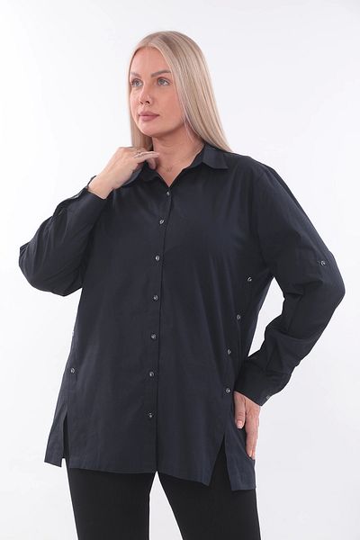 Lady Majestic Cămașă din bumbac cu design special mărimi