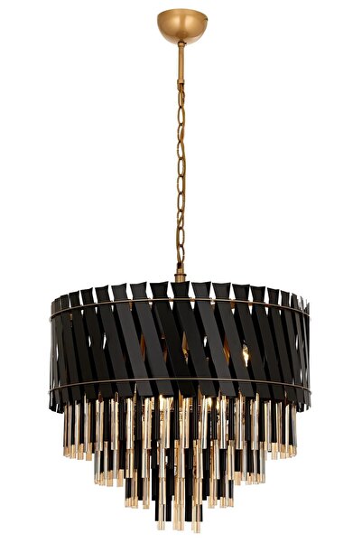 LADCO AYDINLATMA Siyah Boyalı Klasik Avize A-186-60cm