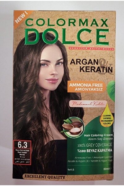 COLORMAX DOLCE Colormax Amonyaksız Saç Boyası 6.3-koyu Kumral Dore