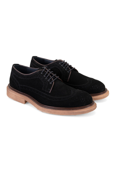 Desa Jagger Чорні чоловічі класичні черевики із замші