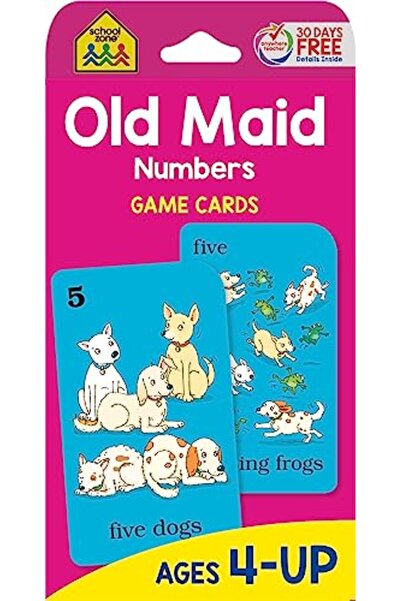 School Zone Publishing Game Cards Old Maid