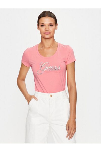Guess Γυναικείο T-shirt Slim Fit Script