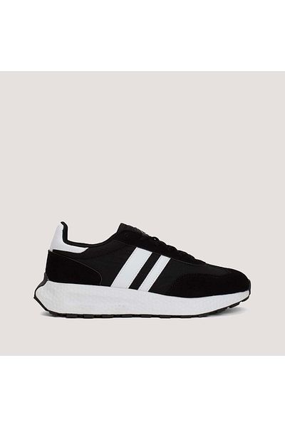M.P. M.P 1546 Men's Lightweight Running Shoes - Black-White - 42