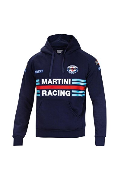Sparco MARTINI RACING FELPA HOODIE NAVY BLUE XXL SIZE