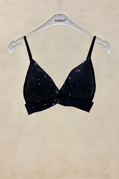 sahnemoda Бюст'є з паєтками та бретелями зі скошеними краями