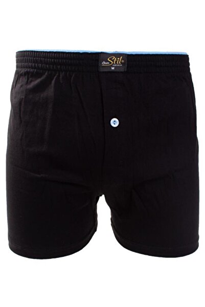 ÖREN STİL Ören Style 44-7000 Μαύρο 4 Pack Ανδρικό Πετσέτα Μέση Βαμβακερό Μπόξερ