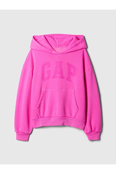 GAP Kız Çocuk Pembe Gap Logo Sweatshirt
