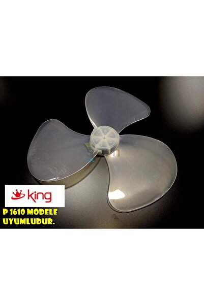 SERN King P 1610 Modele Uyumlu Vantilatör Pervanesi 3 kanat 16inç 36cm Yumuşa...
