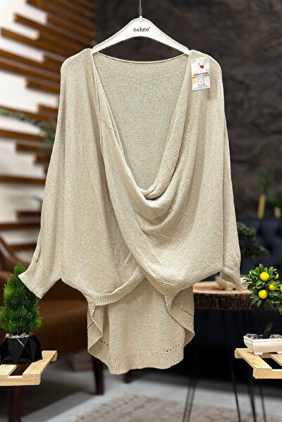 sahnemoda Bluză mercerizată din dantelă la două piept în față