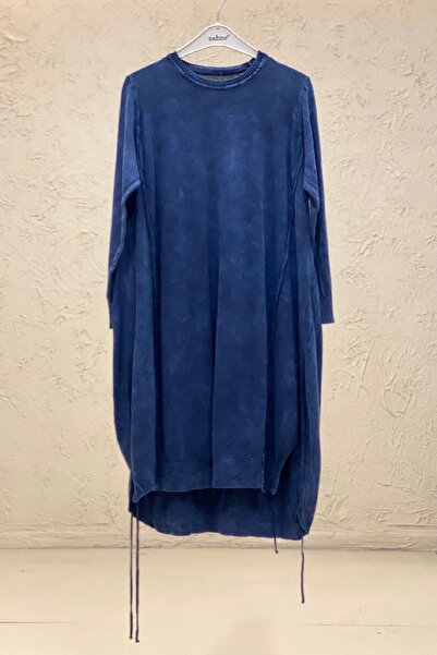 sahnemoda Haljina sa širokim izrezom i vezicama sa strane p Pamuk