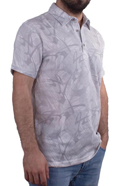 Twister Jeans 2278 Sivi polo ovratnik za muškarce T-shirt