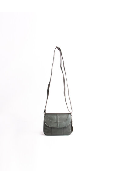 Dericlub 2034S Real Leather Women's Crossbody Bag Green