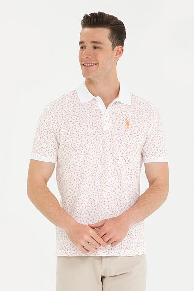U.S. Polo Assn. Мъжка тениска с оранжево поло яке - 50263277-VR051