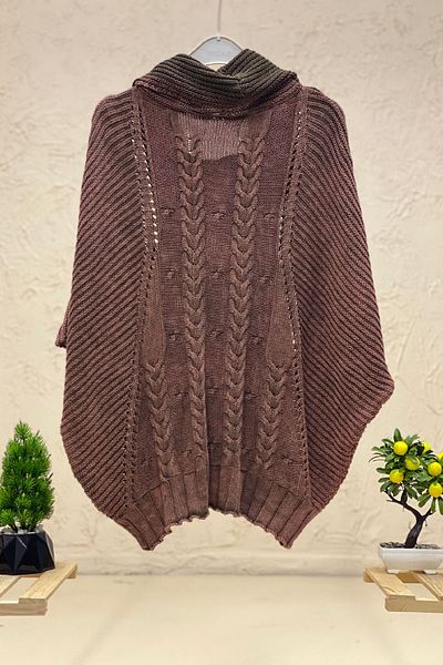 sahnemoda Pulover cu mânecă scurtă ajurata din tricotaje spălate