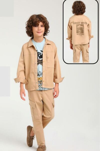 ESCABEL GİRL ESCABEL 24120 CAMEL 10/14 GÖMLEK