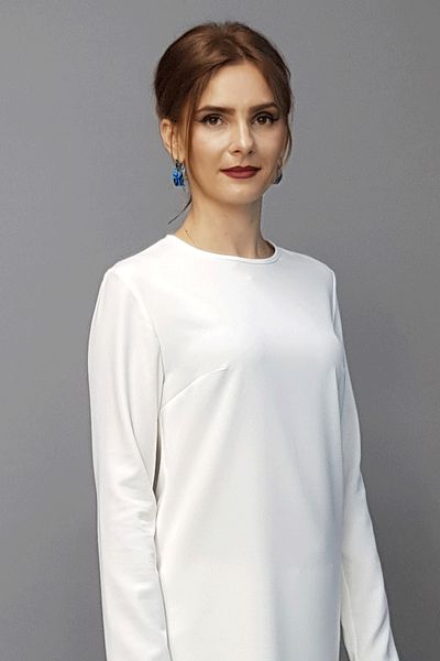 ÖNDER ÖZSOY O-Neck Long Sleeve Blouse - White