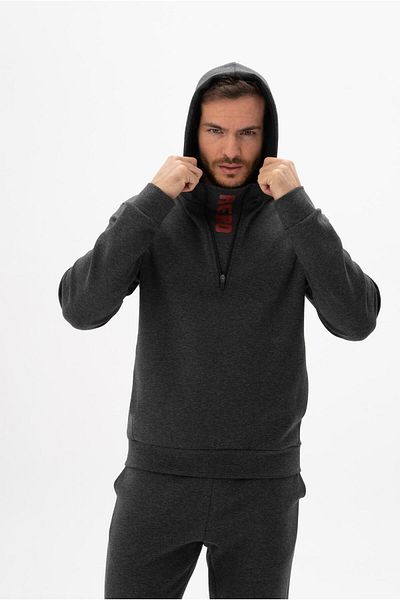 Arma Hanorac gri pentru bărbați, slim fit, cu glugă K 26254987201