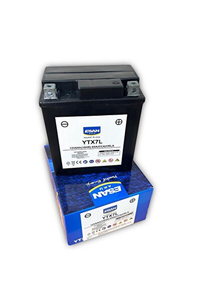 ESANAKU Esan (SLA) Ytx7l Dık 12v 6ah Motosiklet Aküsü