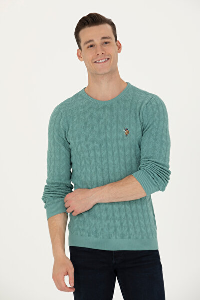 U.S. Polo Assn. سترة رجالية برقبة دائرية 50268940-VR090