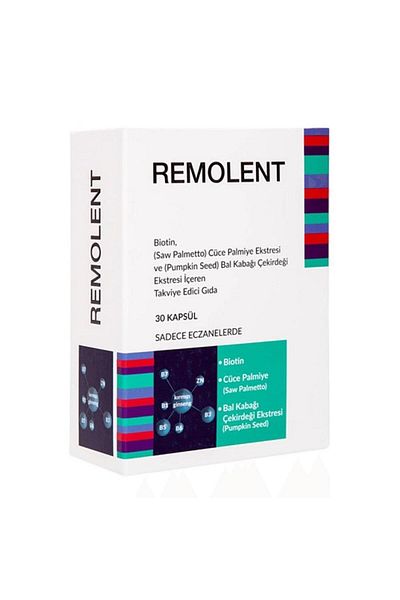 Remolent Biotin Dwarf Palm - Extract and Pumpkin Seed Food Supplement