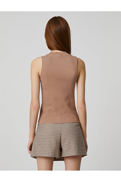 Koton Cotton Undershirt Slim Cut Ribbed Crew Neck