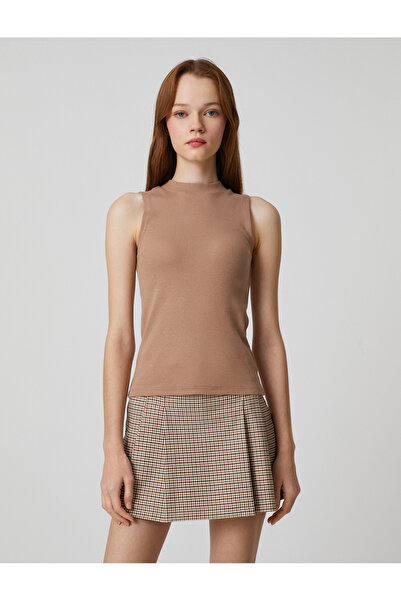 Koton Cotton Undershirt Slim Cut Ribbed Crew Neck