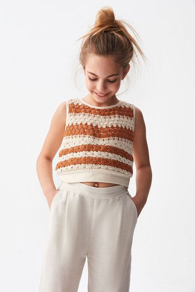 nk kids 36380-στρατιώτης Μπλούζα 8/14 Κρέμα/πορτοκαλί
