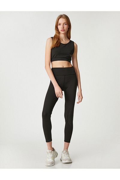 Koton Îmbrăcăminte pentru femei Leggings 3sak40020nk Negru